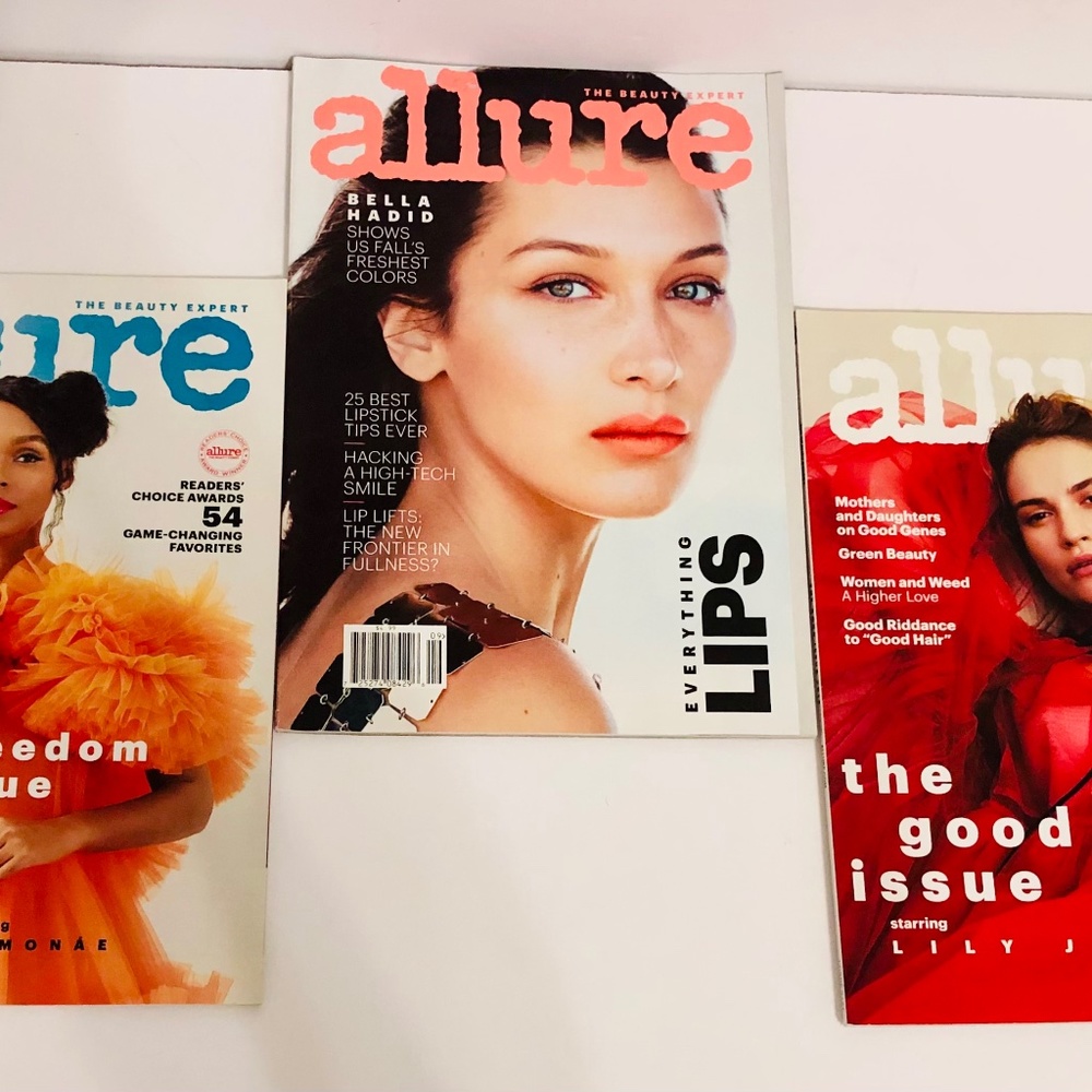 NEW Allure Magazine Three Issues 2018